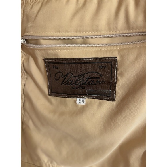 Vintage Valstar Milano‎ Safari Travel Field jacket/Coat Sz 54 Butter Cream Italy - Picture 4 of 7